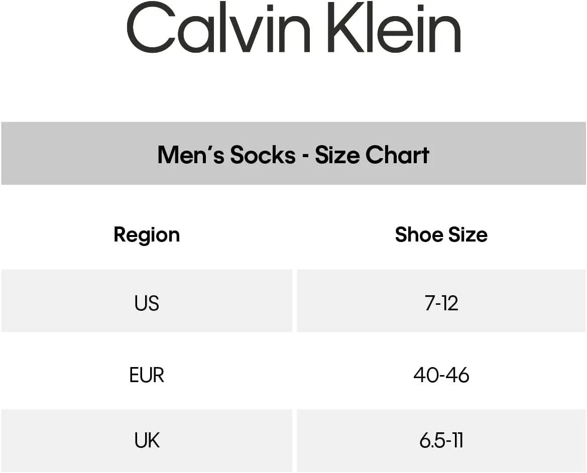 Calvin Klein Men's Dress Socks - 8 Pack Breathable Cotton Blend Crew Socks - Casual Long Work Sock for Men (Sizes: 7-12)