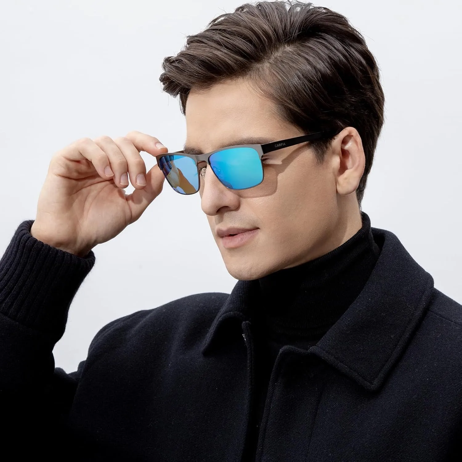 CARFIA Metal Mens Sunglasses Polarized UV400 Protection for Driving Fishing Hiking Golf Everyday Use CA5225
