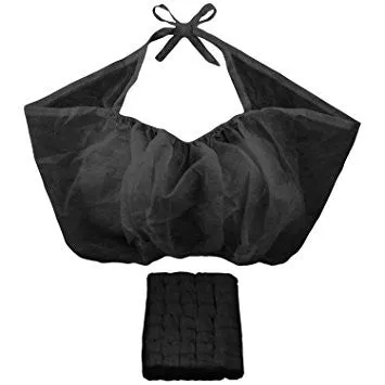 Essenavita 50 Disposable Strapless Bra's with String Tie in Black soft fabric
