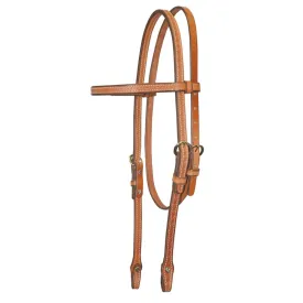 FABTRON Basket Tooled Headstall 77300-BN