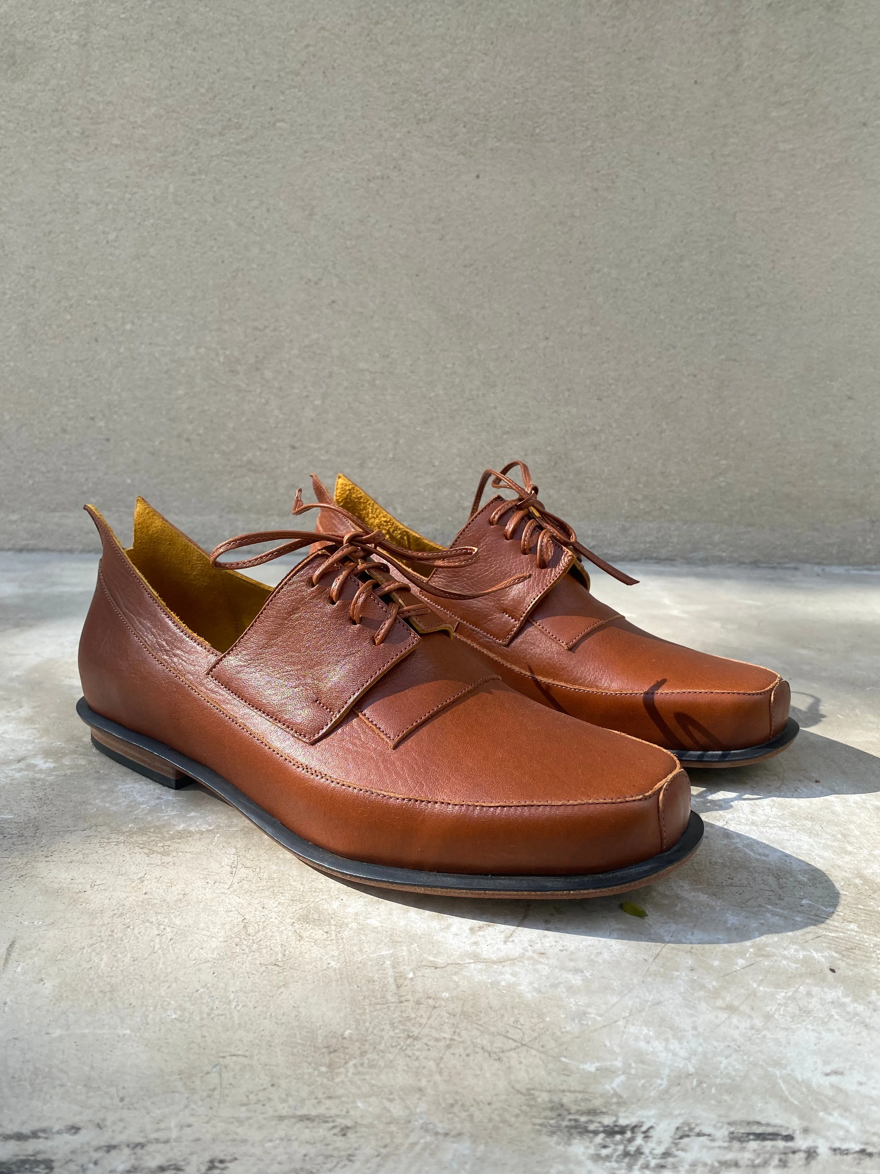 Fran Derby Shoes Havana