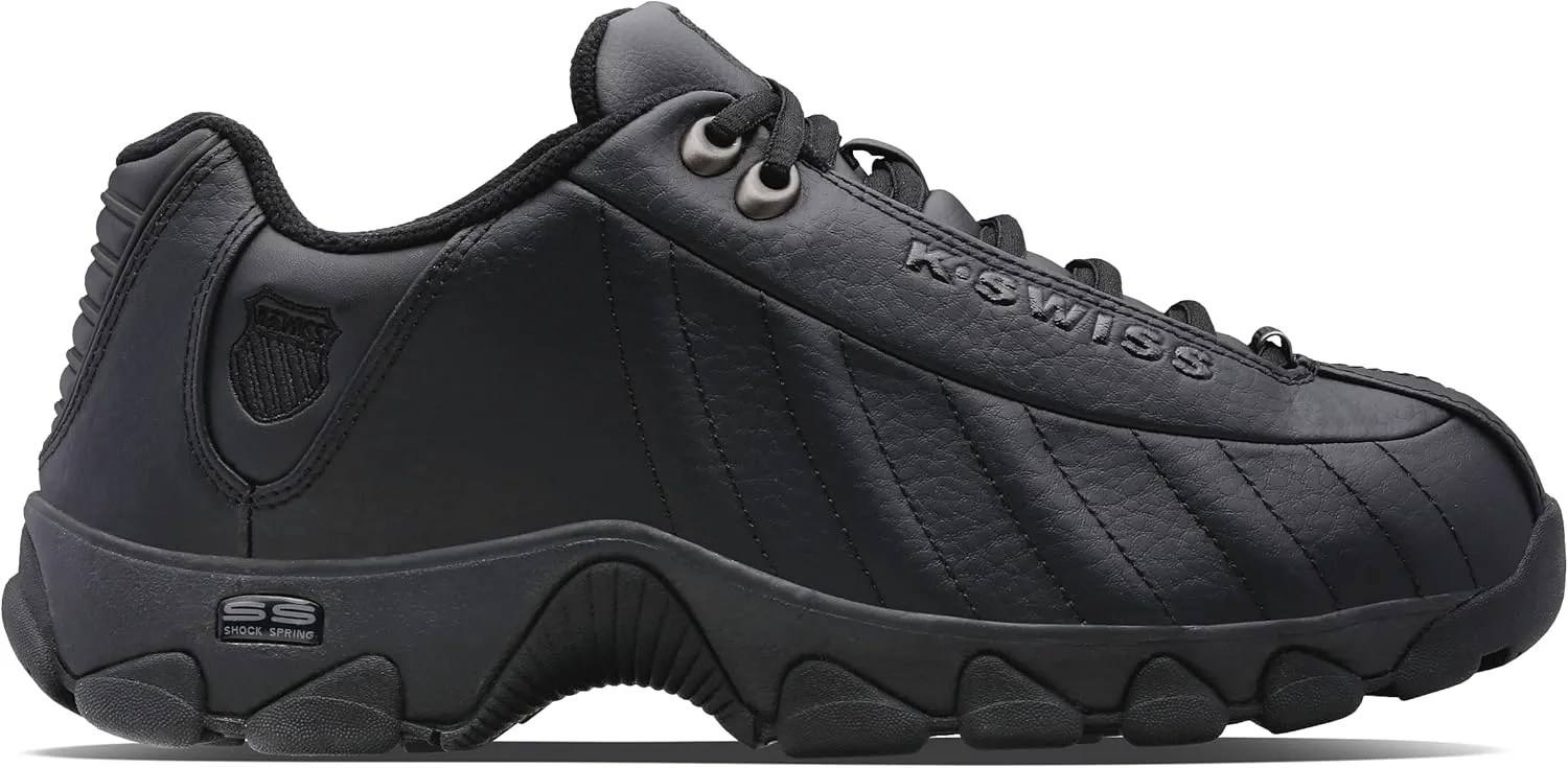 K-Swiss Men's ST329 CMF Sneaker, Wide Tennis Dad Walking Shoes Leather Upper