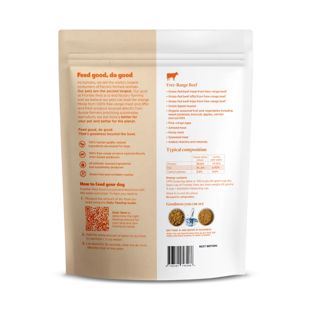 MEDIUM PACK COMBO | Free-Range 'Beef   Pork   Chicken' | Raw Freeze-Dried - Puppy