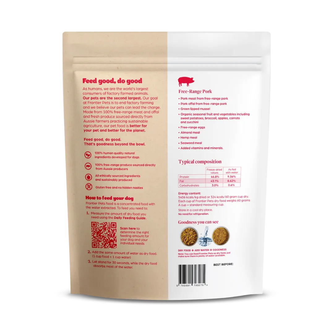 MEDIUM PACK COMBO | Free-Range 'Beef   Pork   Chicken' | Raw Freeze-Dried - Puppy