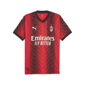 Men's Apparel PUMA Authentic AC MILAN HOME JERSEY 23/24 770382-01 RED/BLACK