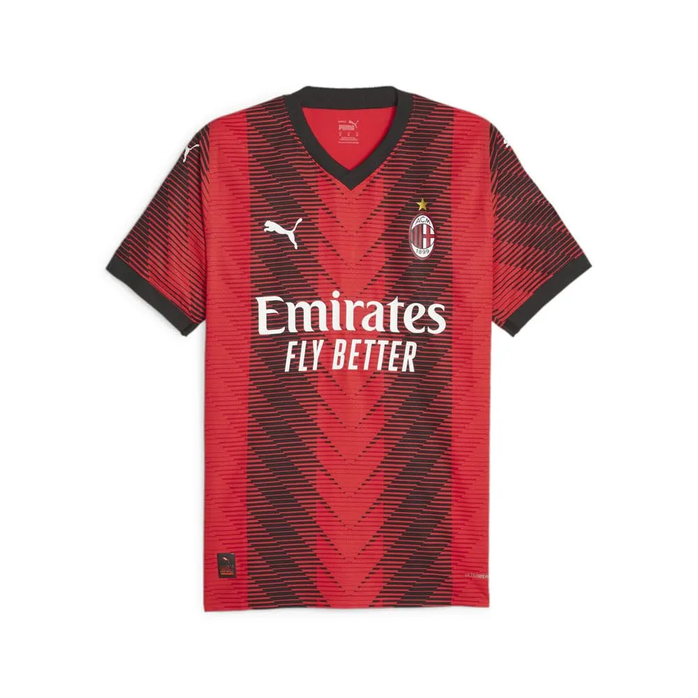 Men's Apparel PUMA Authentic AC MILAN HOME JERSEY 23/24 770382-01 RED/BLACK
