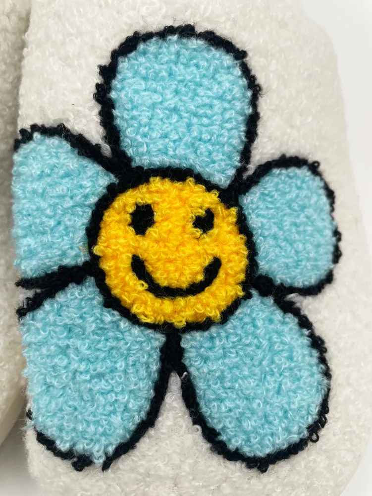 Mint Daisy Happy Face Slipper by Katydid
