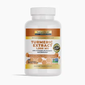 Nature's Lab Gold Turmeric Extract with Curcumin C3 and BioPerine - 60 capsules