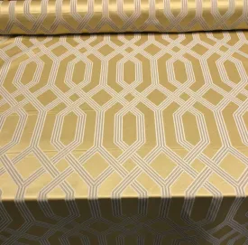 P/Kaufmann Theorem Sunglow Gold latticework Fabric by the yard 57''
