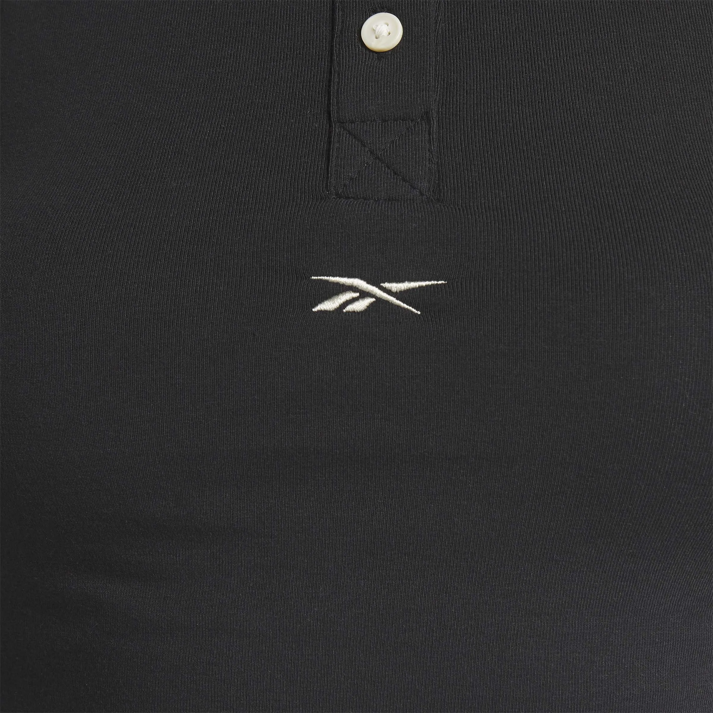 Reebok Classics Cropped Fitted Jersey Tank Top Black