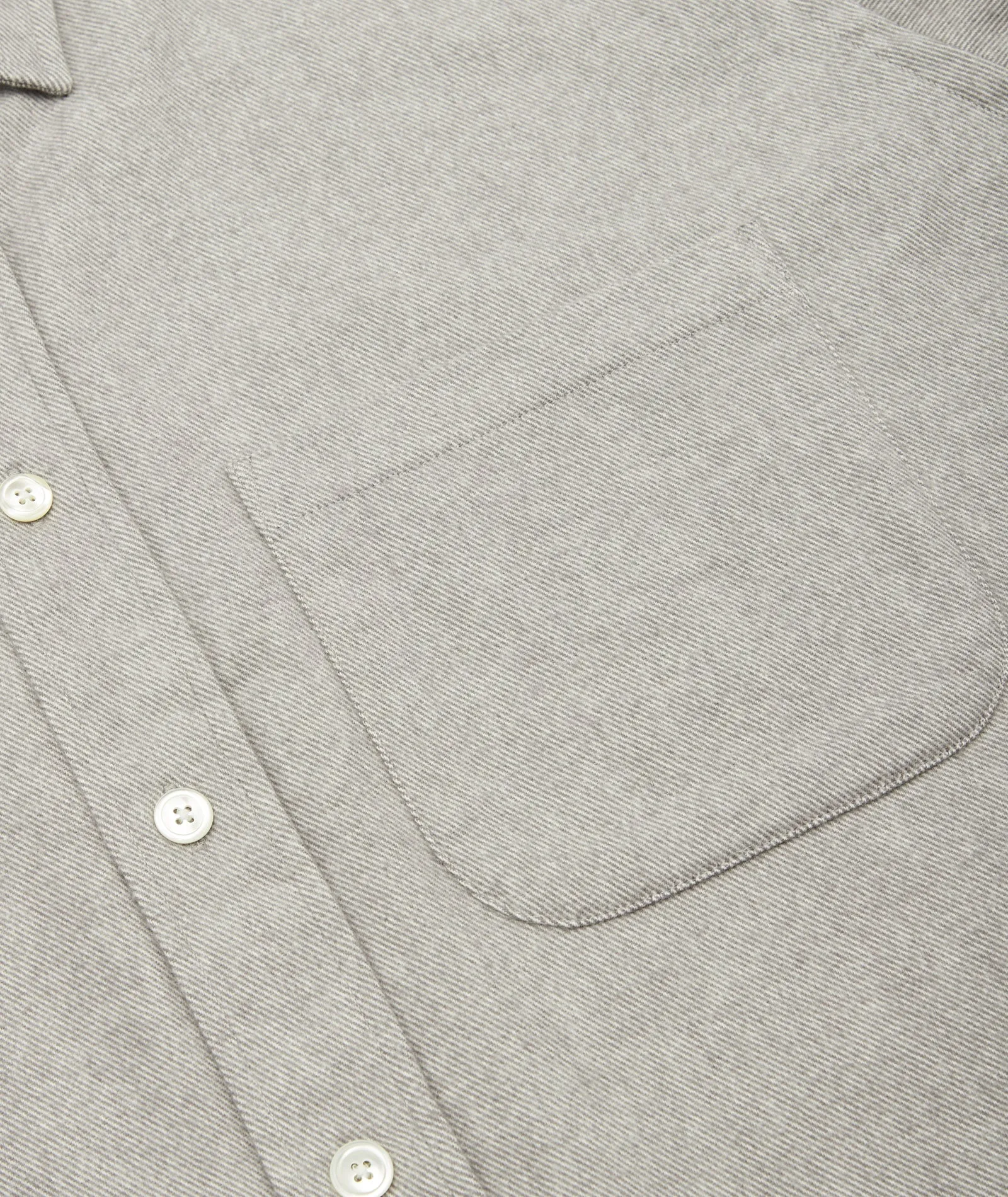 Relaxed Long Sleeved Shirt - Light Grey