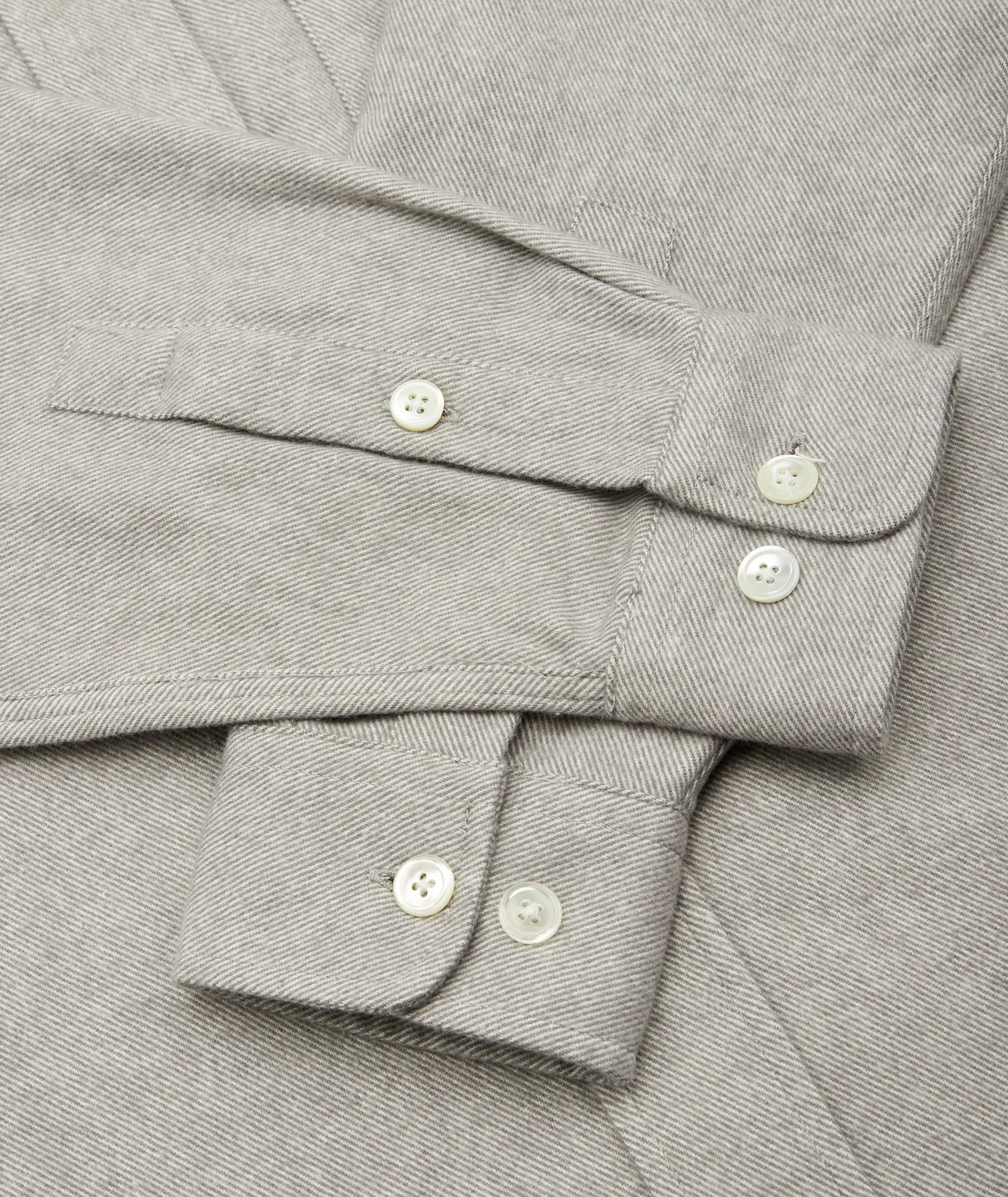 Relaxed Long Sleeved Shirt - Light Grey