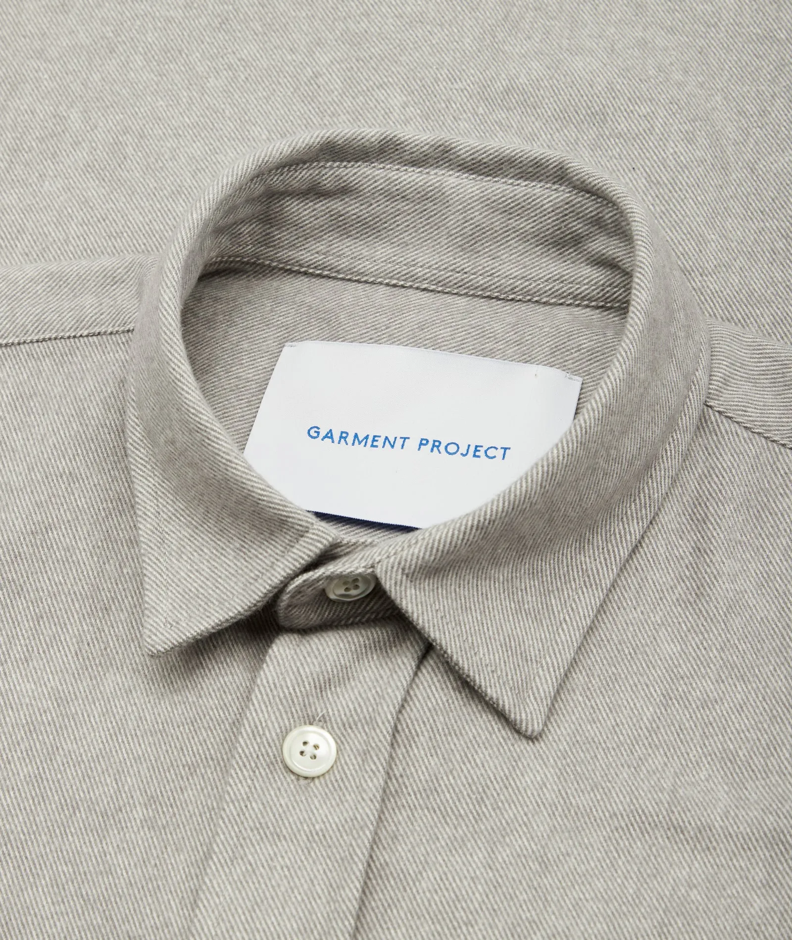 Relaxed Long Sleeved Shirt - Light Grey