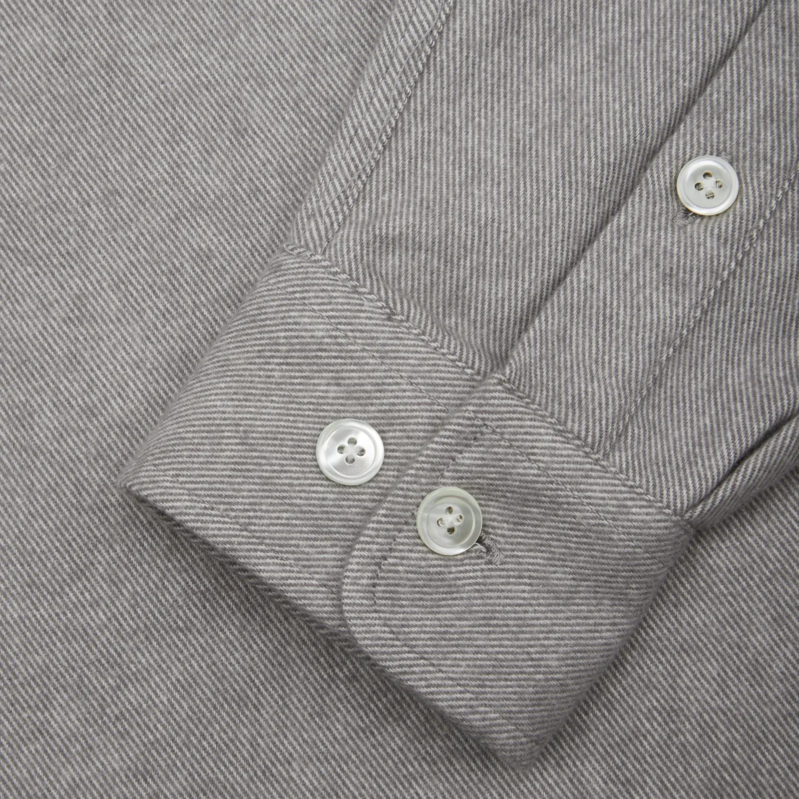 Relaxed Long Sleeved Shirt - Light Grey